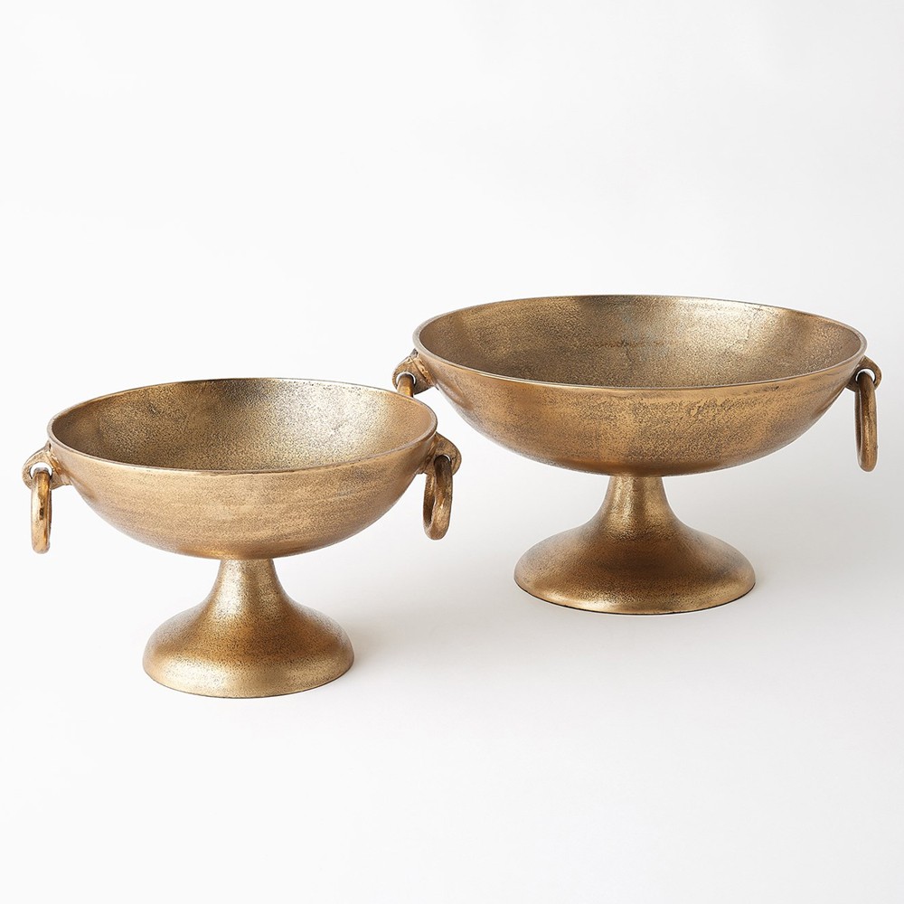 Astor Updated Traditional Antique Brass Decorative Bowl - 12"|