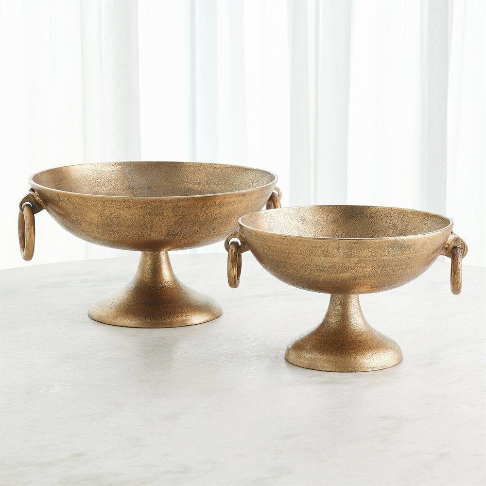 Astor Updated Traditional Antique Brass Decorative Bowl - 12"|