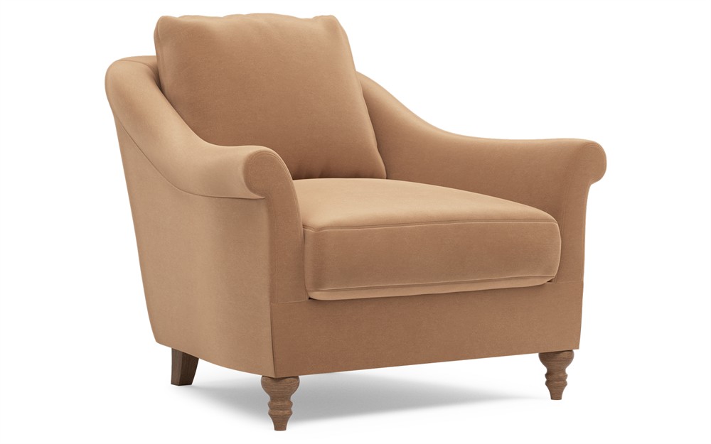 Amelie Spice Performance Velvet Chair|