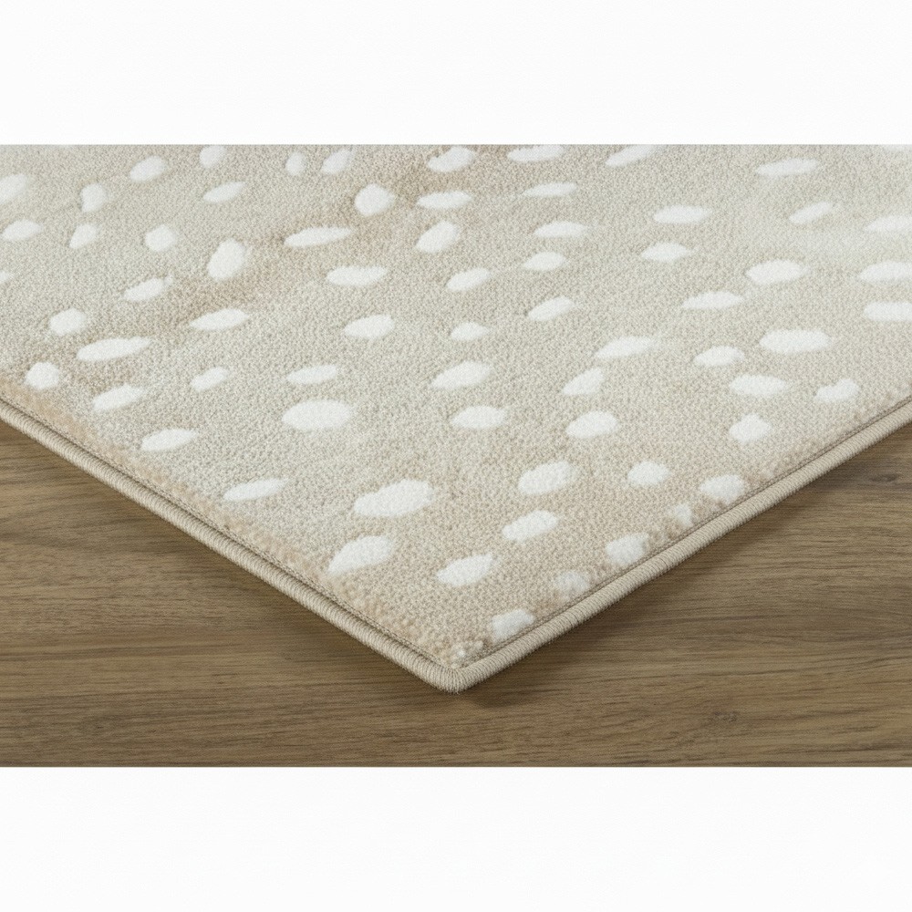 Vaness Modern Classic Beige Animal Patterned Rug - 5'x8'|