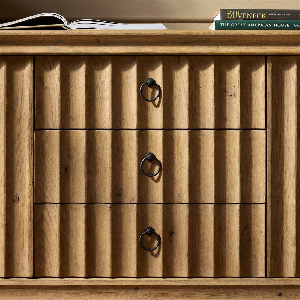 Cambra Drifted Oak Media Console - 92"|