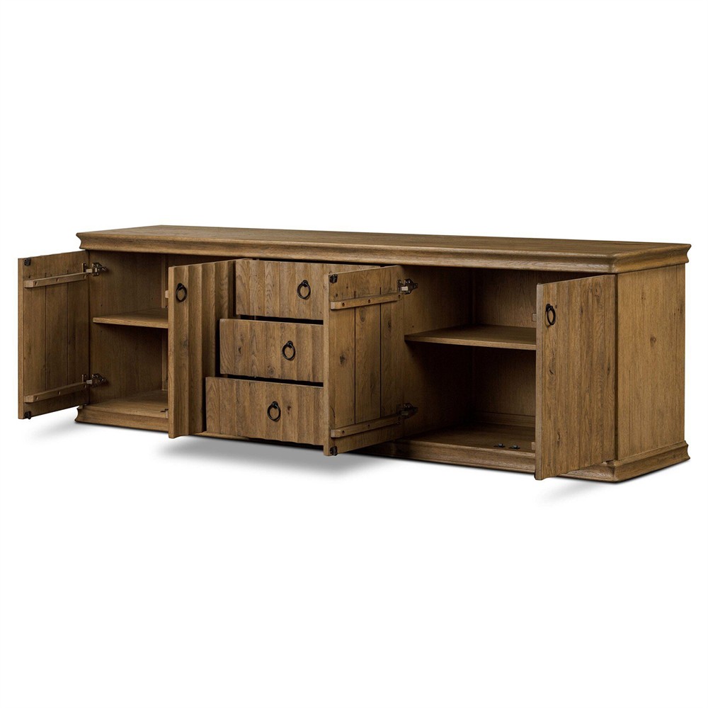 Cambra Drifted Oak Media Console - 92"|