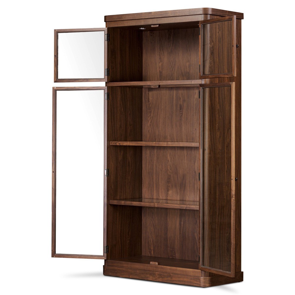 Gleason Dark Brown Walnut Cabinet|