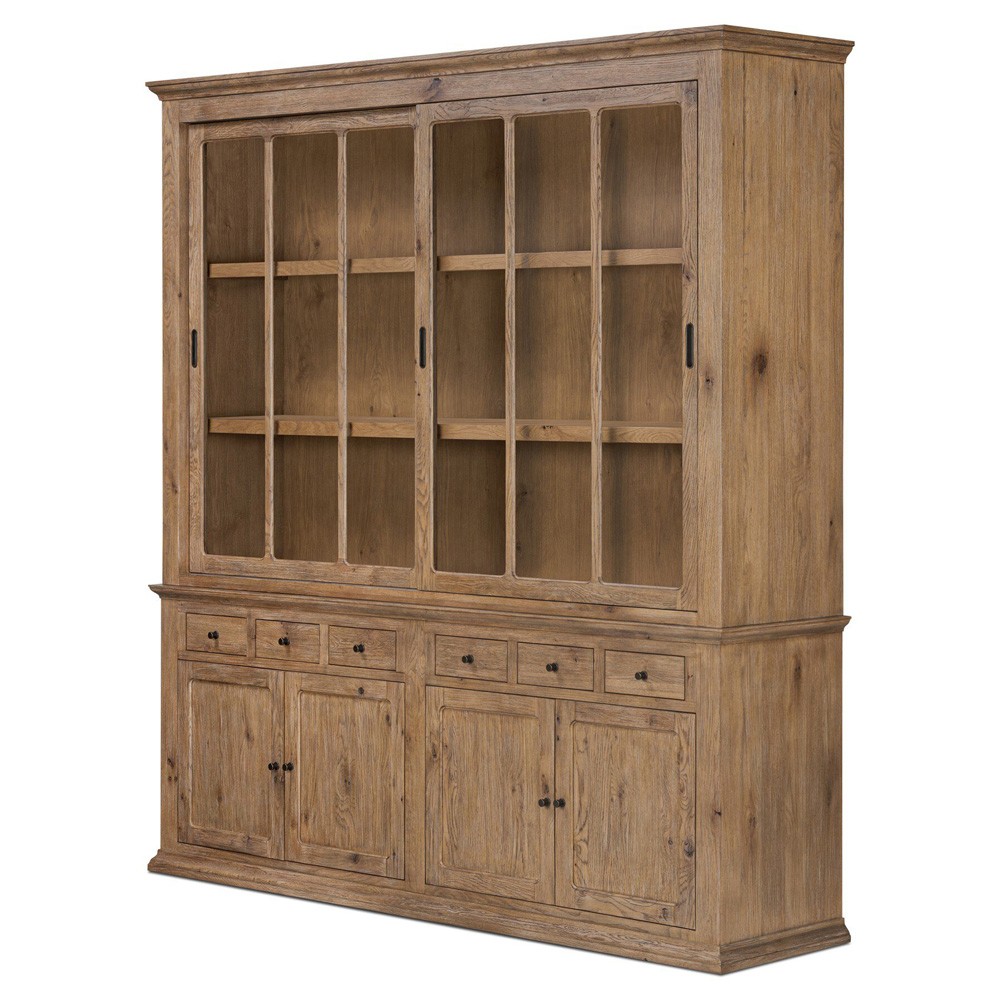 Harding Weathered Oak Cabinet|