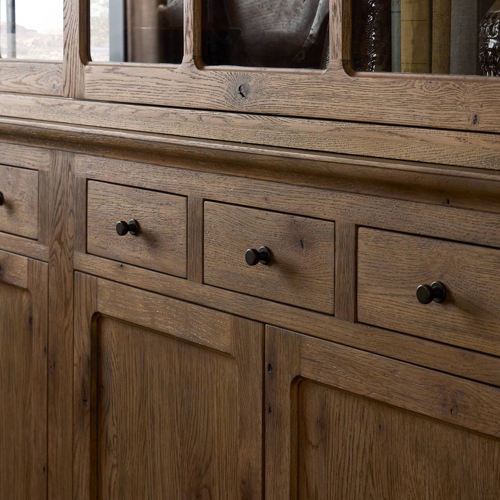 Harding Weathered Oak Cabinet|