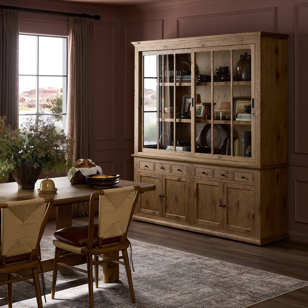 Harding Weathered Oak Cabinet|