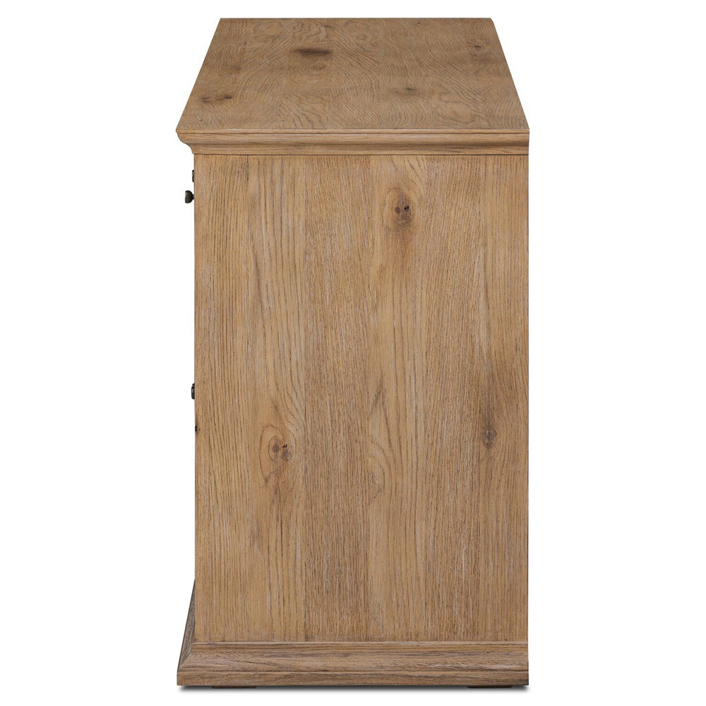 Harding Weathered Oak Sideboard Wide (Over 75
