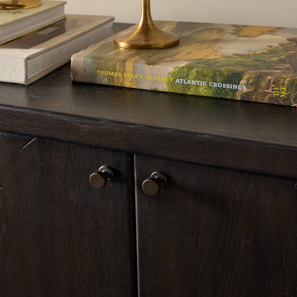 Lainey Smoked Black Oak Sideboard Wide (Over 75