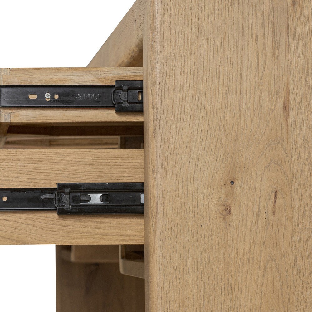 Nico Modern Classic Palermo Leather Natural Oak Desk|