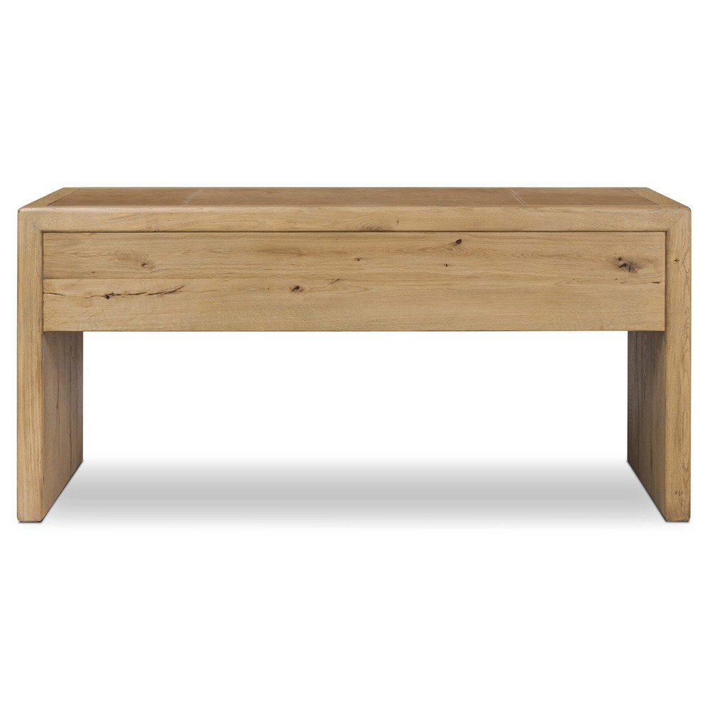 Nico Modern Classic Palermo Leather Natural Oak Desk|
