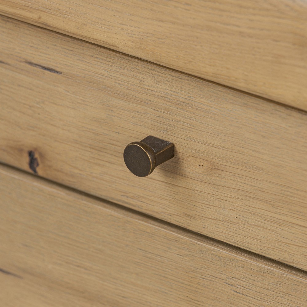 Nico Modern Classic Palermo Leather Natural Oak Desk|