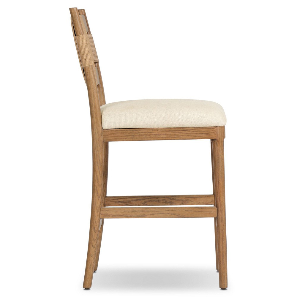 Tova Light Buff Oak Counter Stool|