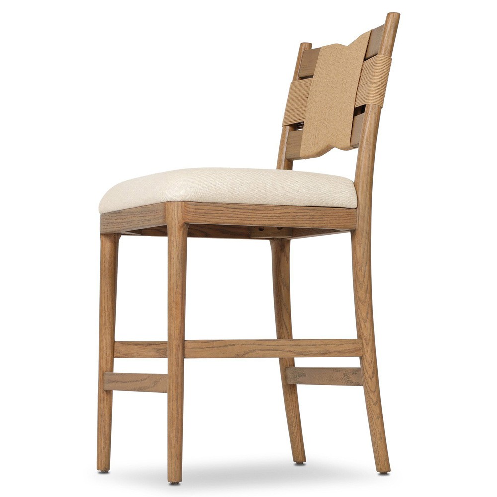 Tova Light Buff Oak Counter Stool|