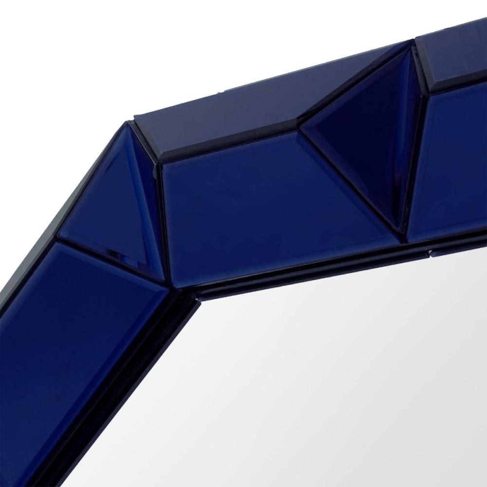 Villa & House Romano Hollywood Regency Blue Frame Mirror