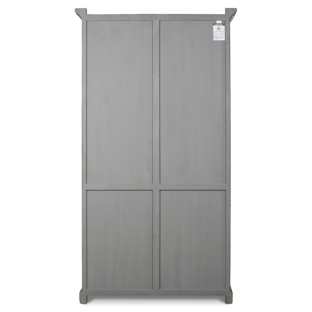 Joshua Updated Traditional Toasted Brown Pine Wood Bookcase|