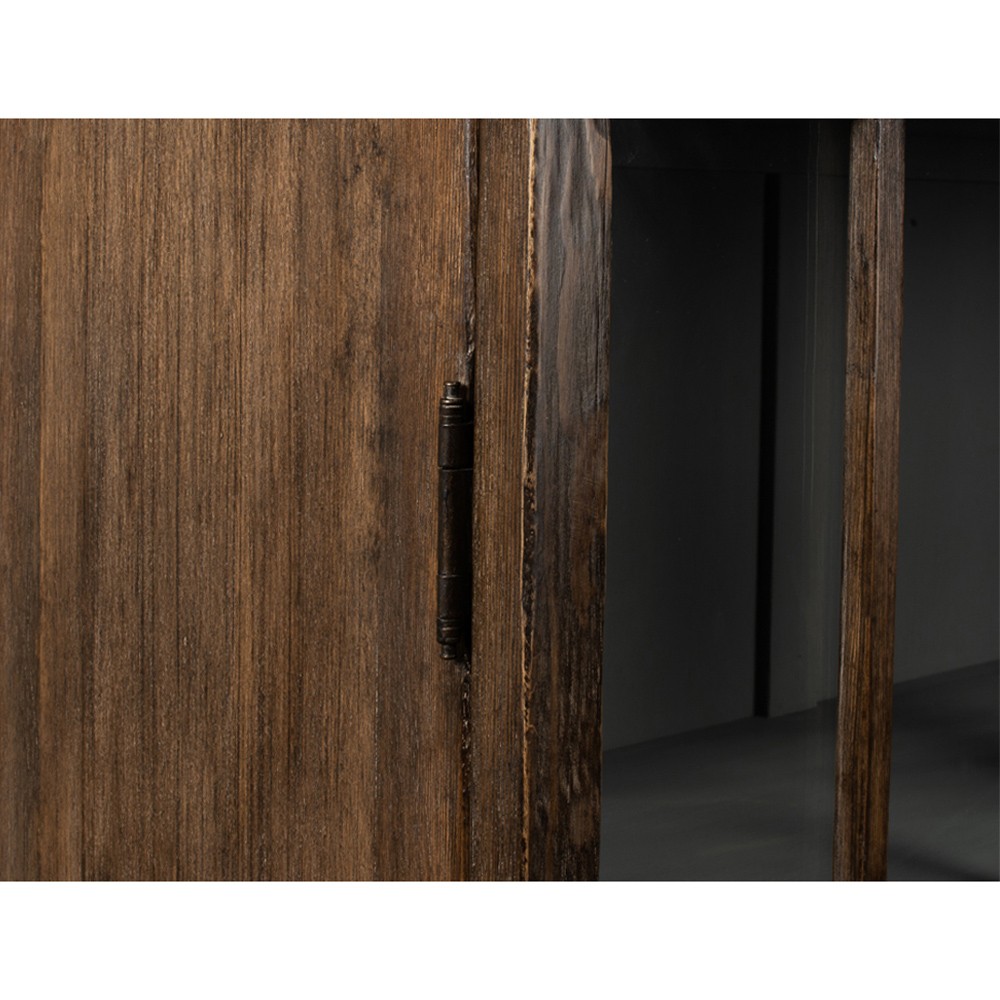 Joshua Updated Traditional Toasted Brown Pine Wood Bookcase|