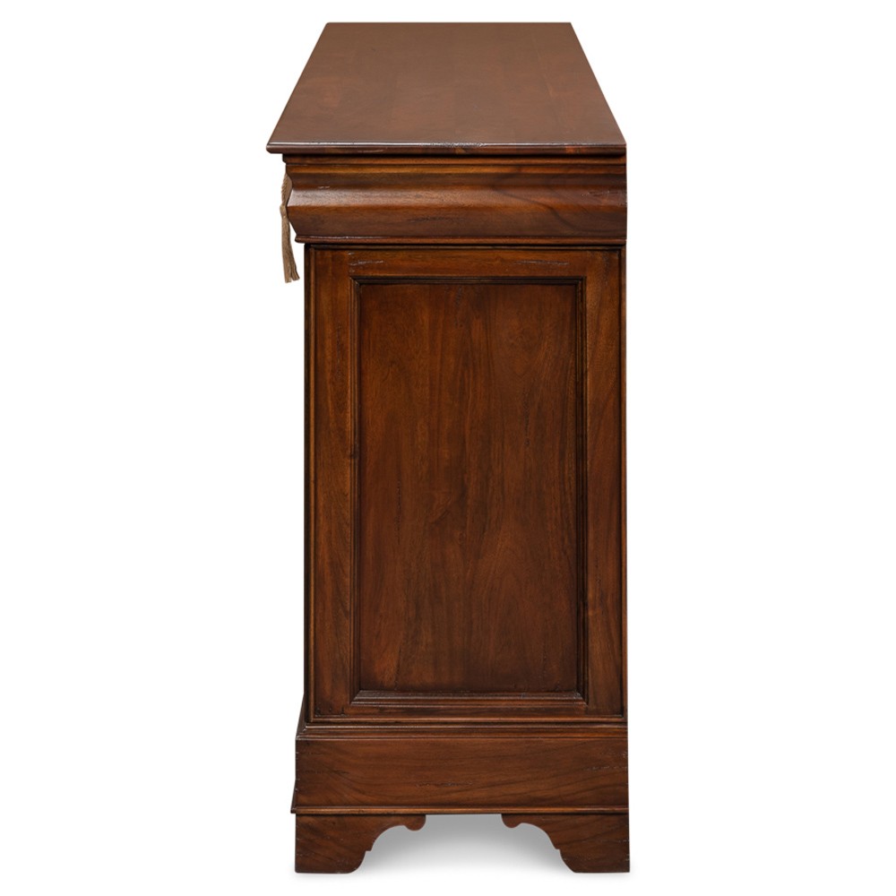 Cole Rustic Lodge Dark Brown Walnut Wood Buffet|