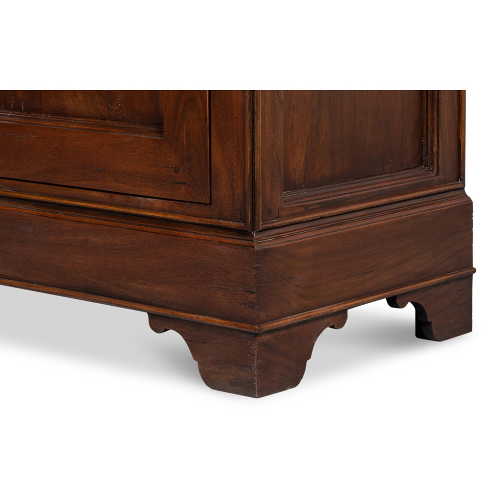 Cole Rustic Lodge Dark Brown Walnut Wood Buffet|