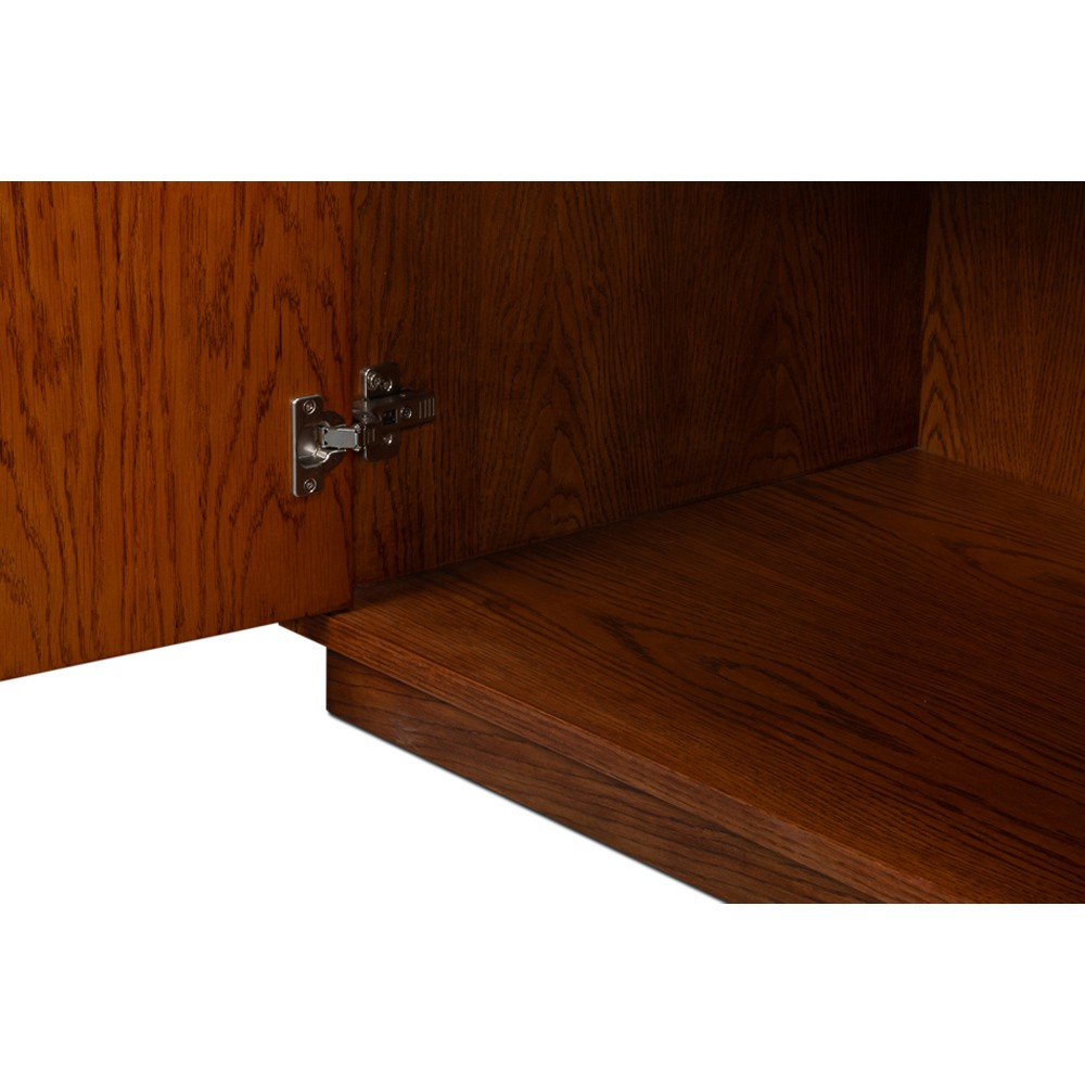 Lyla French Country Brown Wood Credenza|