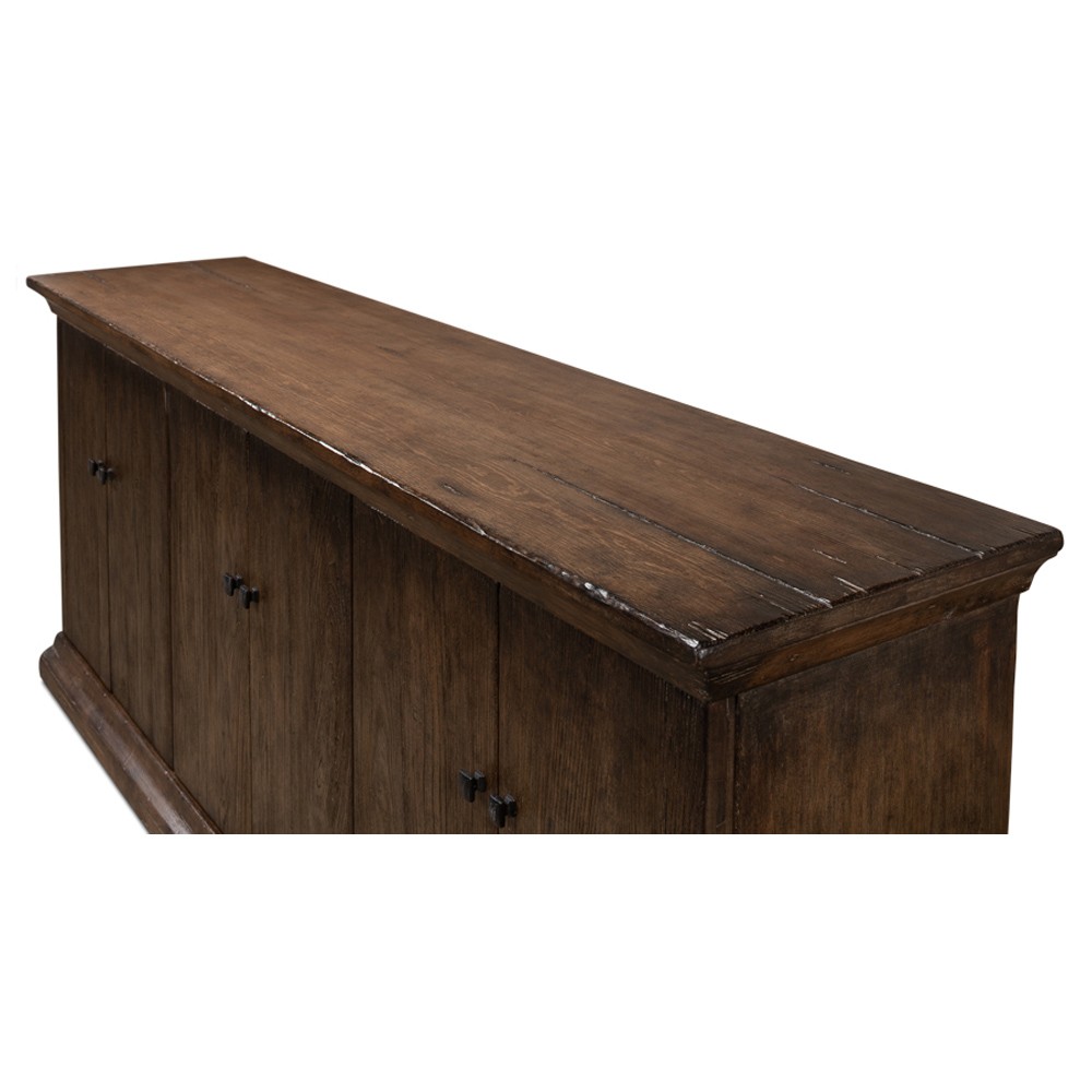 Ariana Rustic Lodge Brown Wood Sideboard|