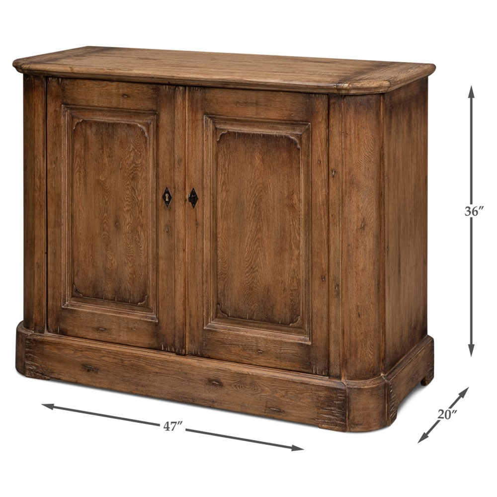 Zaki Rustic Lodge Brown Reclaimed Pine Wood Sideboard|