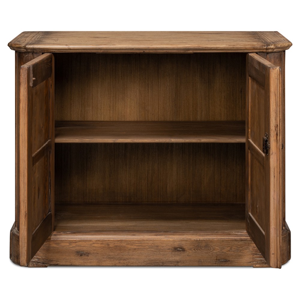 Zaki Rustic Lodge Brown Reclaimed Pine Wood Sideboard|