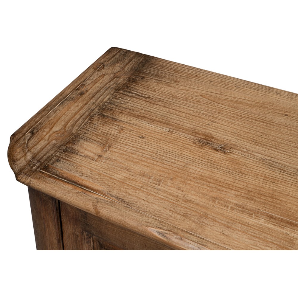 Zaki Rustic Lodge Brown Reclaimed Pine Wood Sideboard|