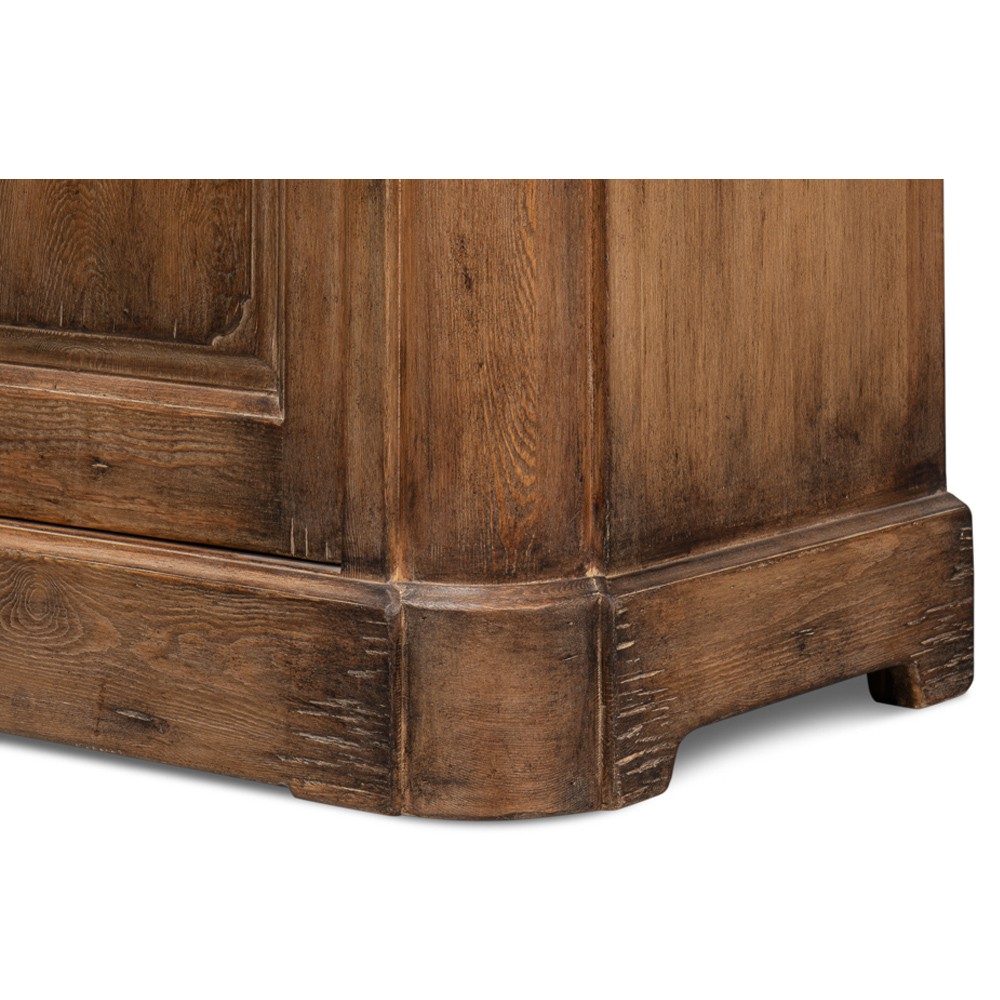 Zaki Rustic Lodge Brown Reclaimed Pine Wood Sideboard|