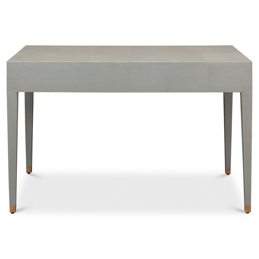 Levi Modern Classic Grey Shagreen Leather Desk|