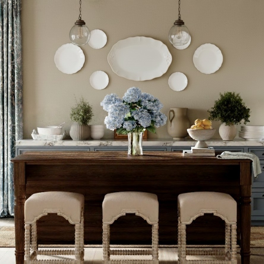 Alentejo Updated Traditional White Plates - Set of 7|