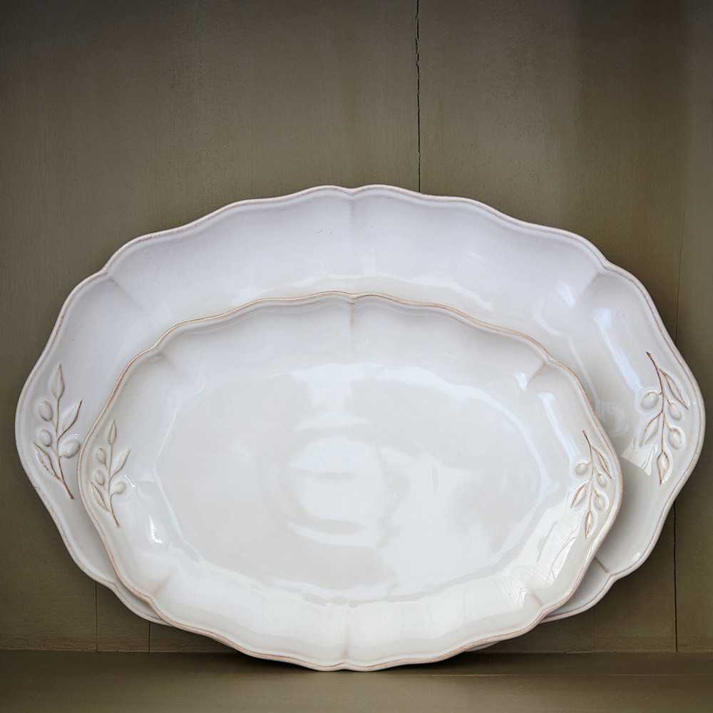 Alentejo Updated Traditional White Plates - Set of 7|