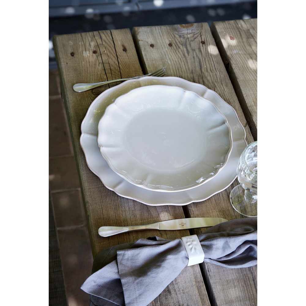 Alentejo Updated Traditional White Plates - Set of 7|