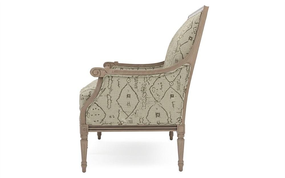 Juliette Argan Natural Textural Weave Driftwood Settee|