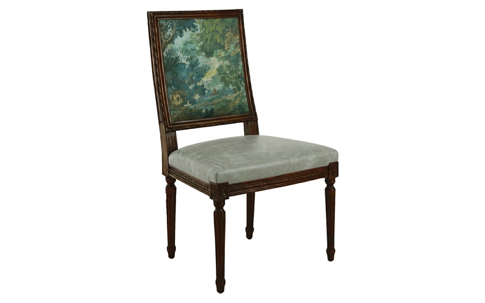 Marielle Secret Garden Botanical Weave Saxony Side Chair|