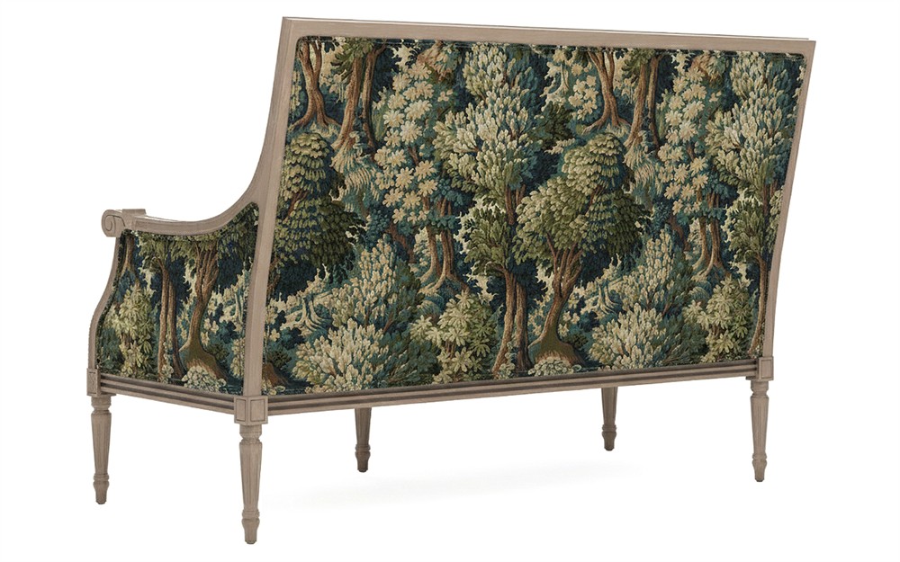 Juliette Tapestry Forest Weave Driftwood Settee|