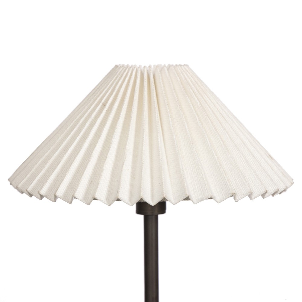 Lisette French Country Bronze Iron Pleated Shade Chandelier|