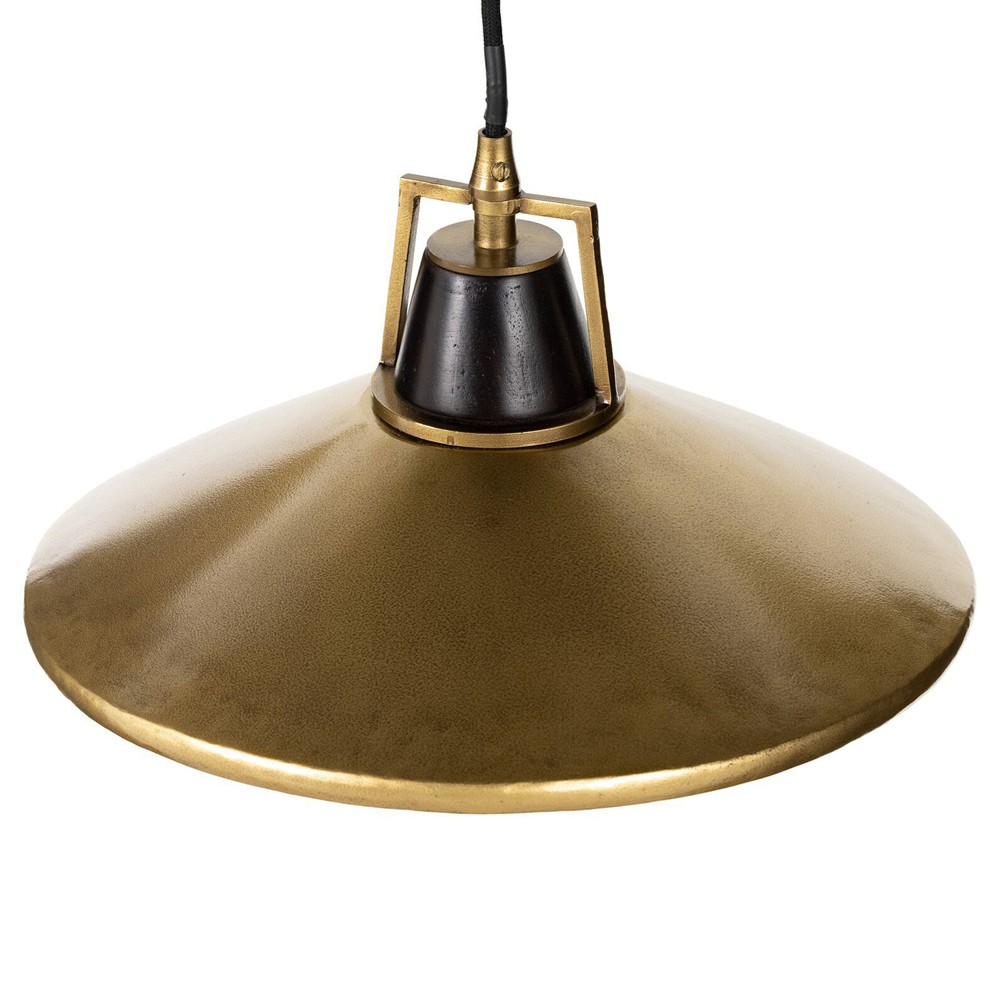 Novak Updated Traditional Antique Brass Iron Single Pendant|