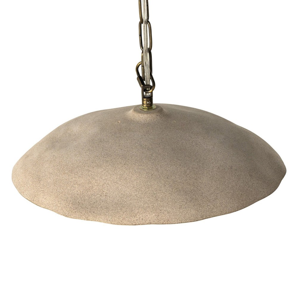 Filomenina Coastal Sand Ceramic Shade Single Pendant|
