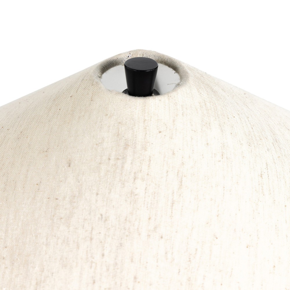 Iris Updated Traditional Matte Black Aluminum Table Lamp|