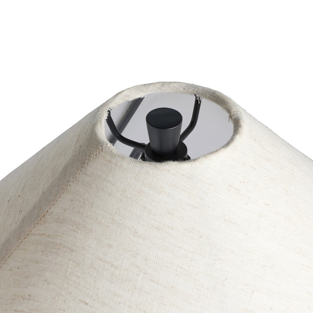 Shauna Updated Traditional Matte Black Aluminum Footed Base Table Lamp|