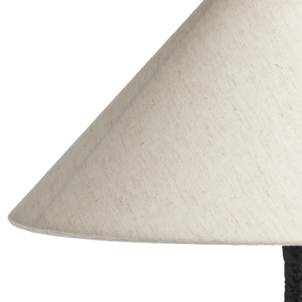 Shauna Updated Traditional Matte Black Aluminum Footed Base Table Lamp|