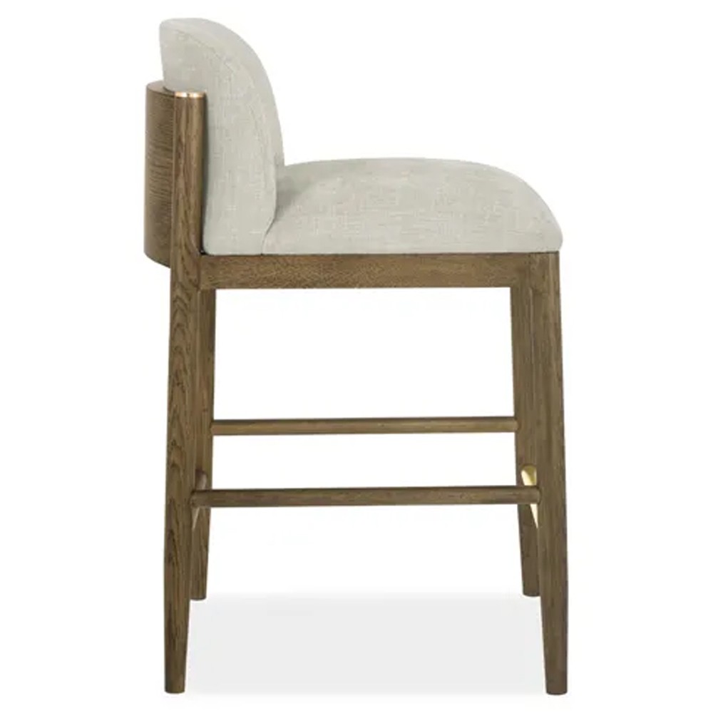 Clia Modern Classic Cream Performance Natural Oak Counter Stool|