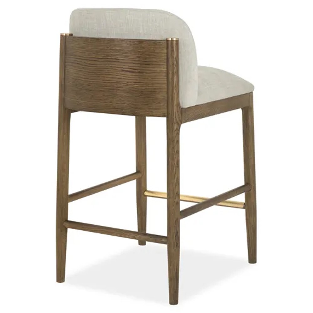 Clia Modern Classic Cream Performance Natural Oak Counter Stool|