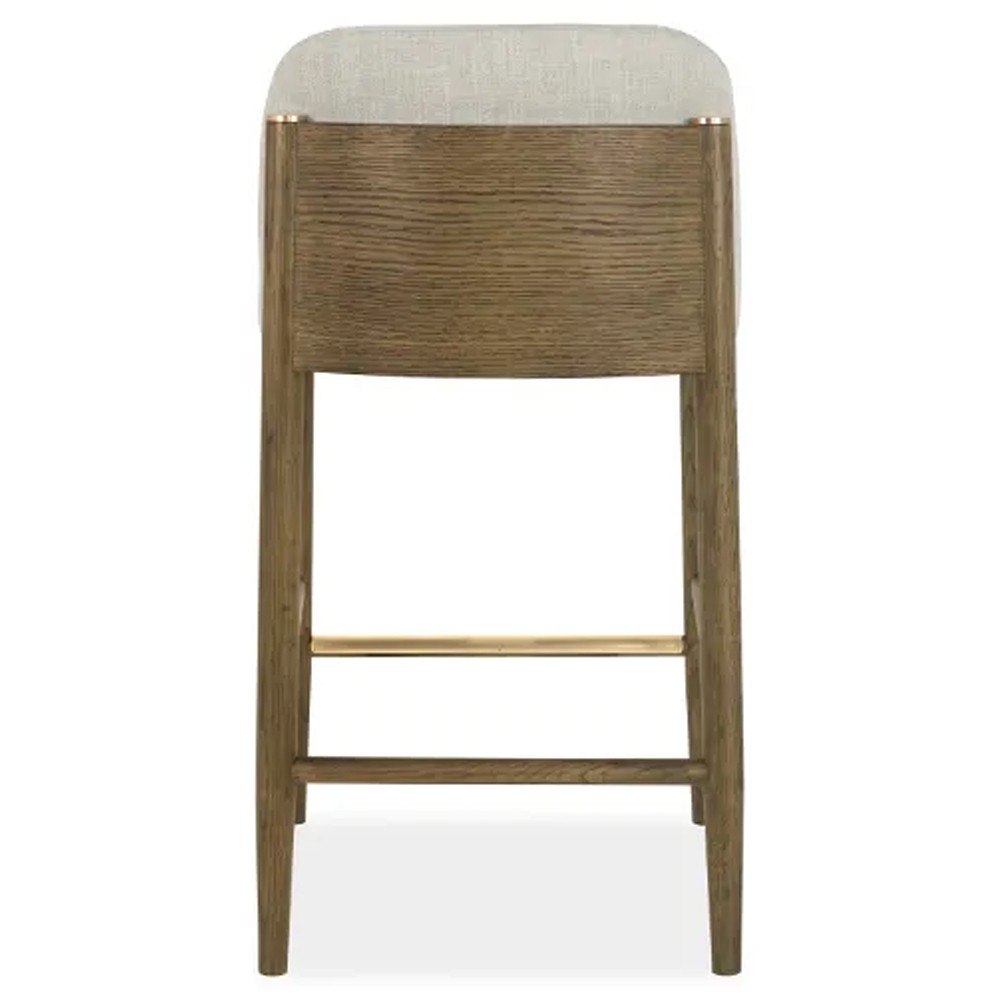 Clia Modern Classic Cream Performance Natural Oak Counter Stool|