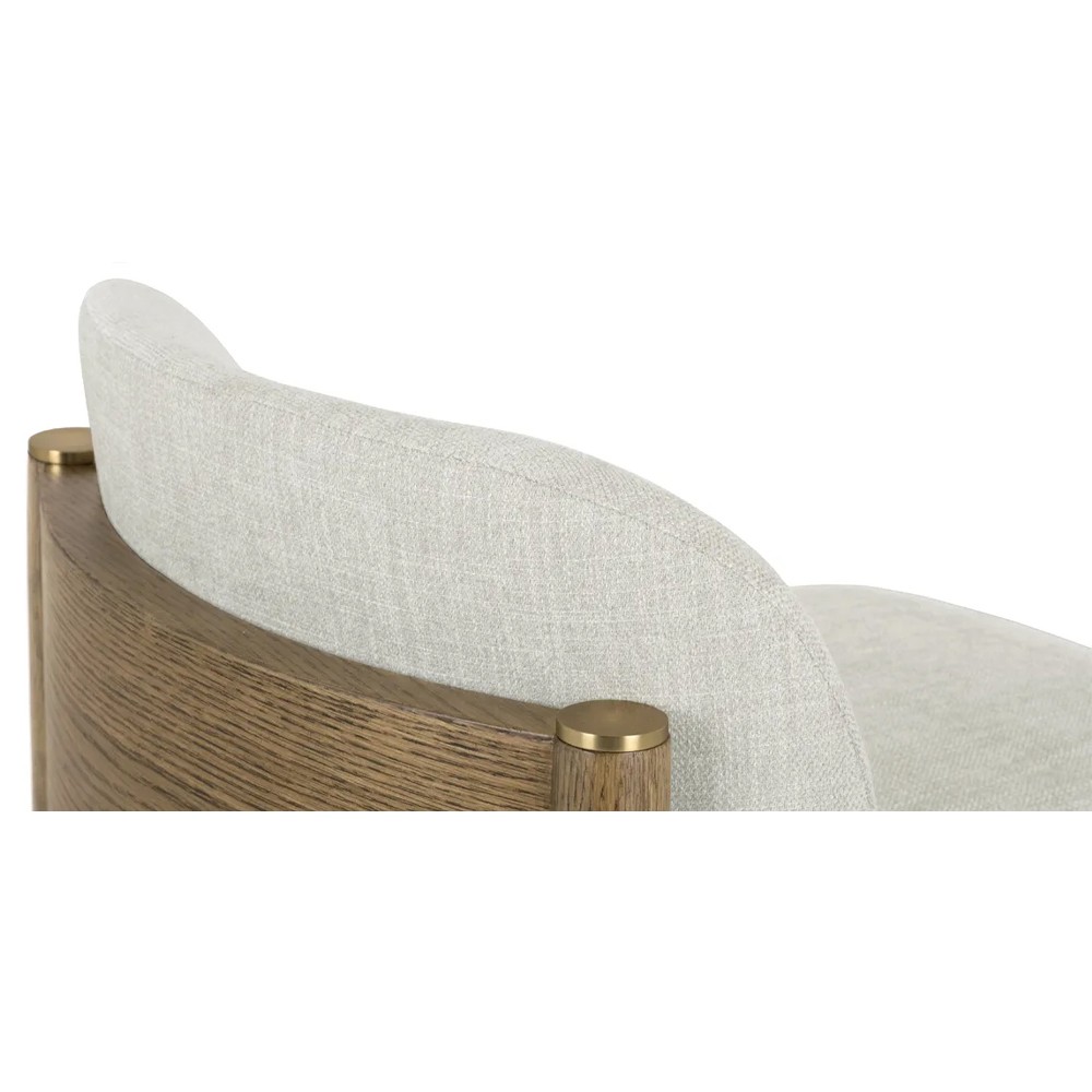 Clia Modern Classic Cream Performance Natural Oak Counter Stool|