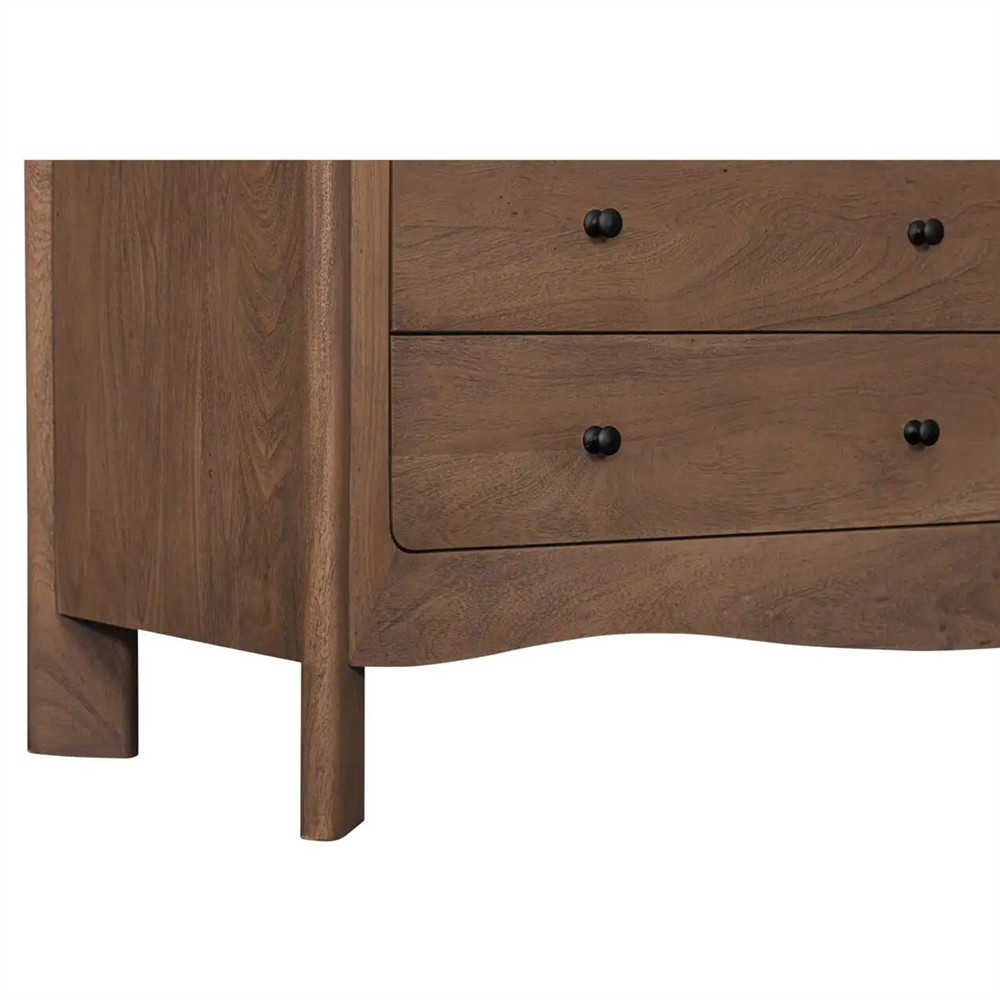 Mabel - 6 Drawer Dresser - Dark Brown