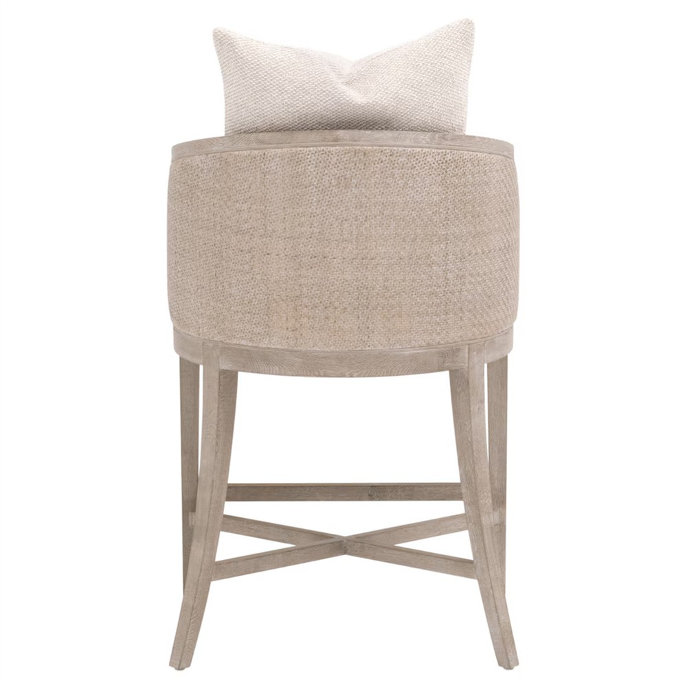 Mason Coastal Beach Cream Performance Grey Oak Counter Stool|