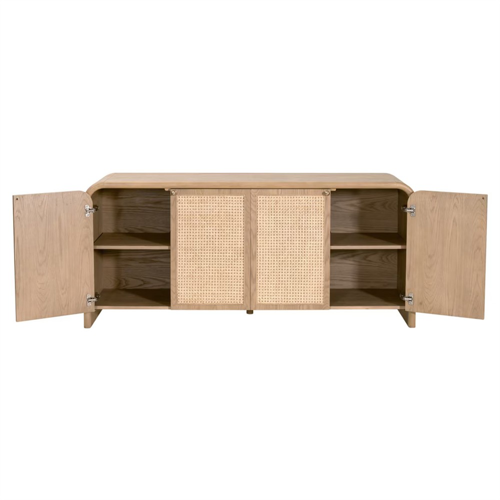 Jameel Coastal Beach Natural Oak Sideboard|
