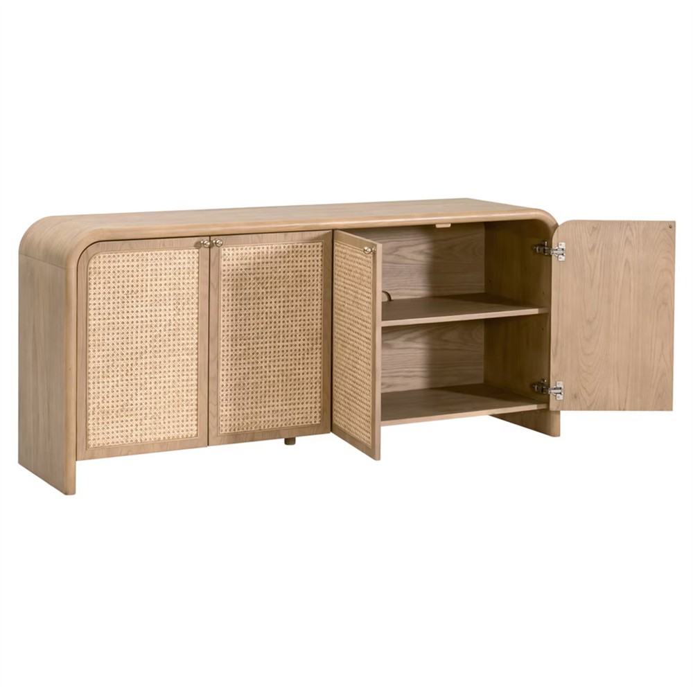 Jameel Coastal Beach Natural Oak Sideboard|