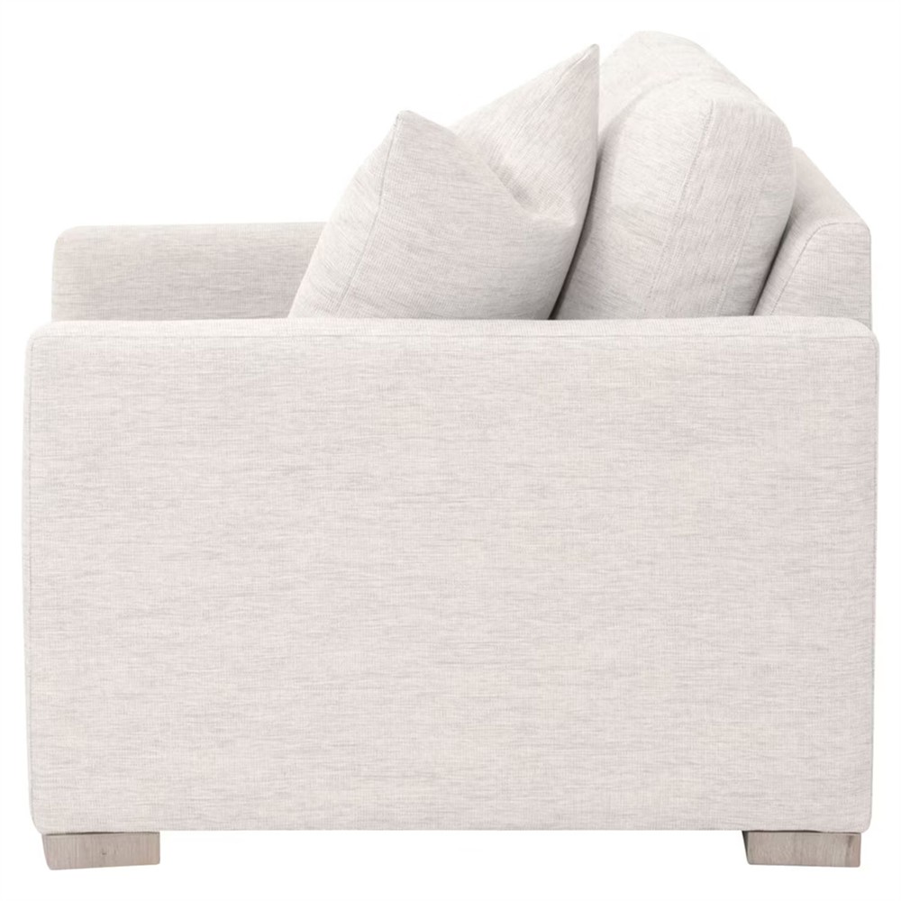 Davis Modern Classic Cream Performance Grey Oak Arm Chair|